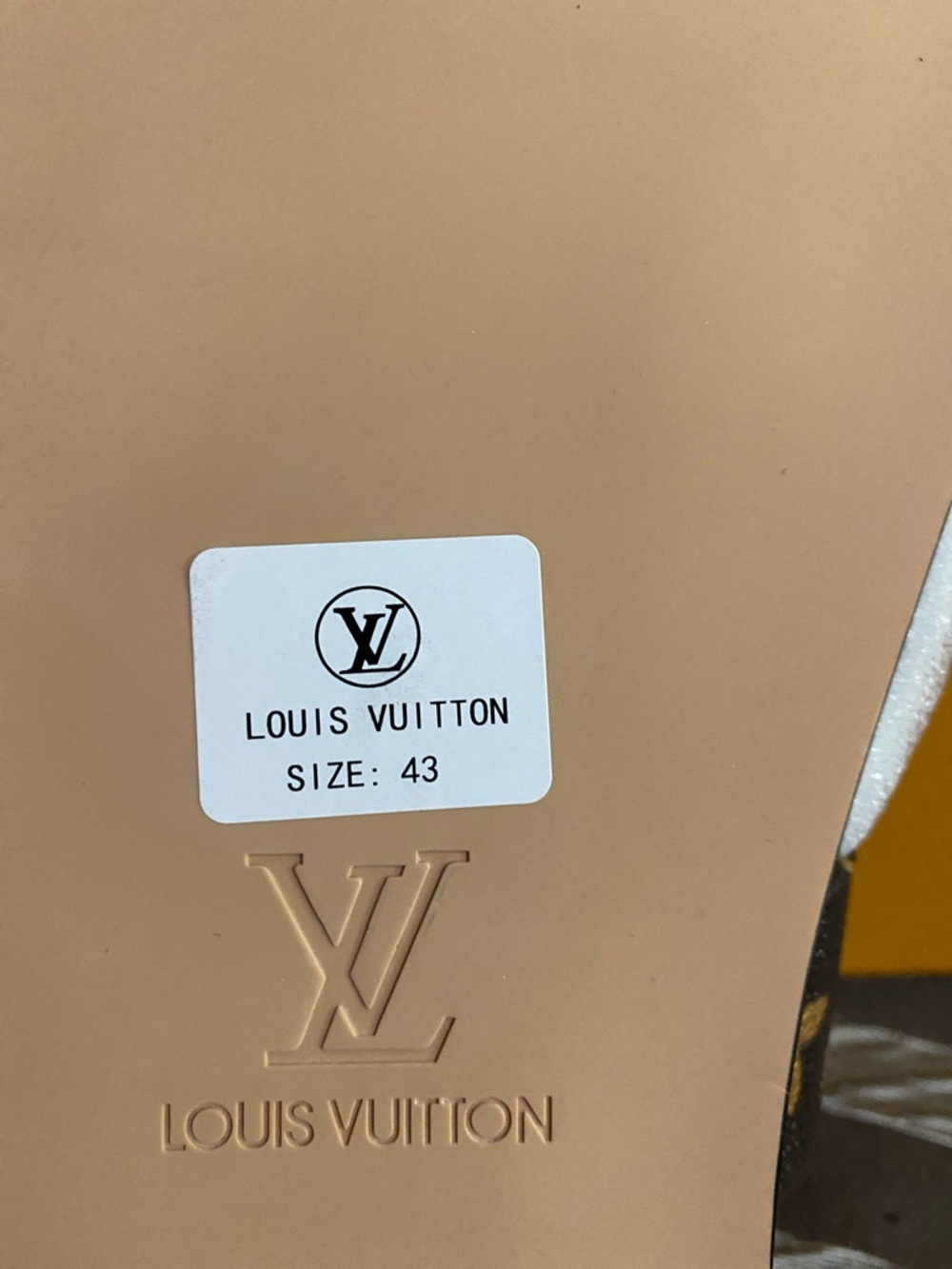 Louis Vuitton Brown Monogram Slide with Black Footbed - Picture 5 of 6